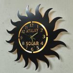 Güneş Enerji Firmasına Özel Işıklı Duvar Saati - Ofis Saati - Görsel 7