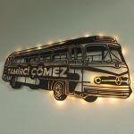 Tamirci Dükkanı Aydınlatmalı Duvar Dekoru, Otobüs Tasarımı - Görsel 2