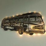 Tamirci Dükkanı Aydınlatmalı Duvar Dekoru, Otobüs Tasarımı - Görsel 3