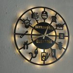 Elektrikçiler ve Elektrik Firmalarına Özel Duvar Saati - Görsel 4