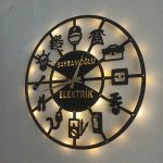 Elektrikçiler ve Elektrik Firmalarına Özel Duvar Saati - Görsel 3