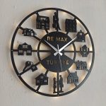 Gayrimenkul ve Emlakçılar İçin İsimli ve Işıklı Duvar Saati - Görsel 4