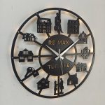 Gayrimenkul ve Emlakçılar İçin İsimli ve Işıklı Duvar Saati - Görsel 3