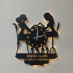 Güzellik Merkezi Işıklı Duvar Saati - Görsel 3