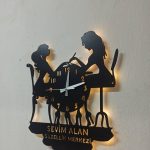 Güzellik Merkezi Işıklı Duvar Saati - Görsel 4