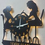 Güzellik Merkezi Işıklı Duvar Saati - Görsel 5