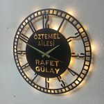 Kişiselleştirilmiş Aydınlatmalı Duvar Saati - Görsel 5