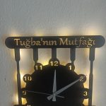 Mutfak Temalı Kişiye Özel Işıklı Duvar Saati – Şık Tasarım 50x50 cm - Görsel 7