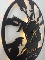 Bayan Kuaförlerine Özel İsimli ve Işıklı Duvar Saati - Görsel 4